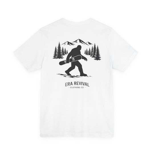 Sasquatch Snowboarder Graphic Tee