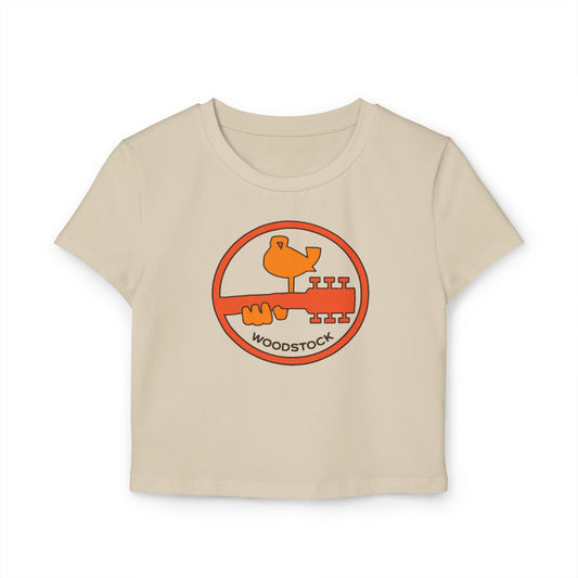 Woodstock Retro Crop Tee