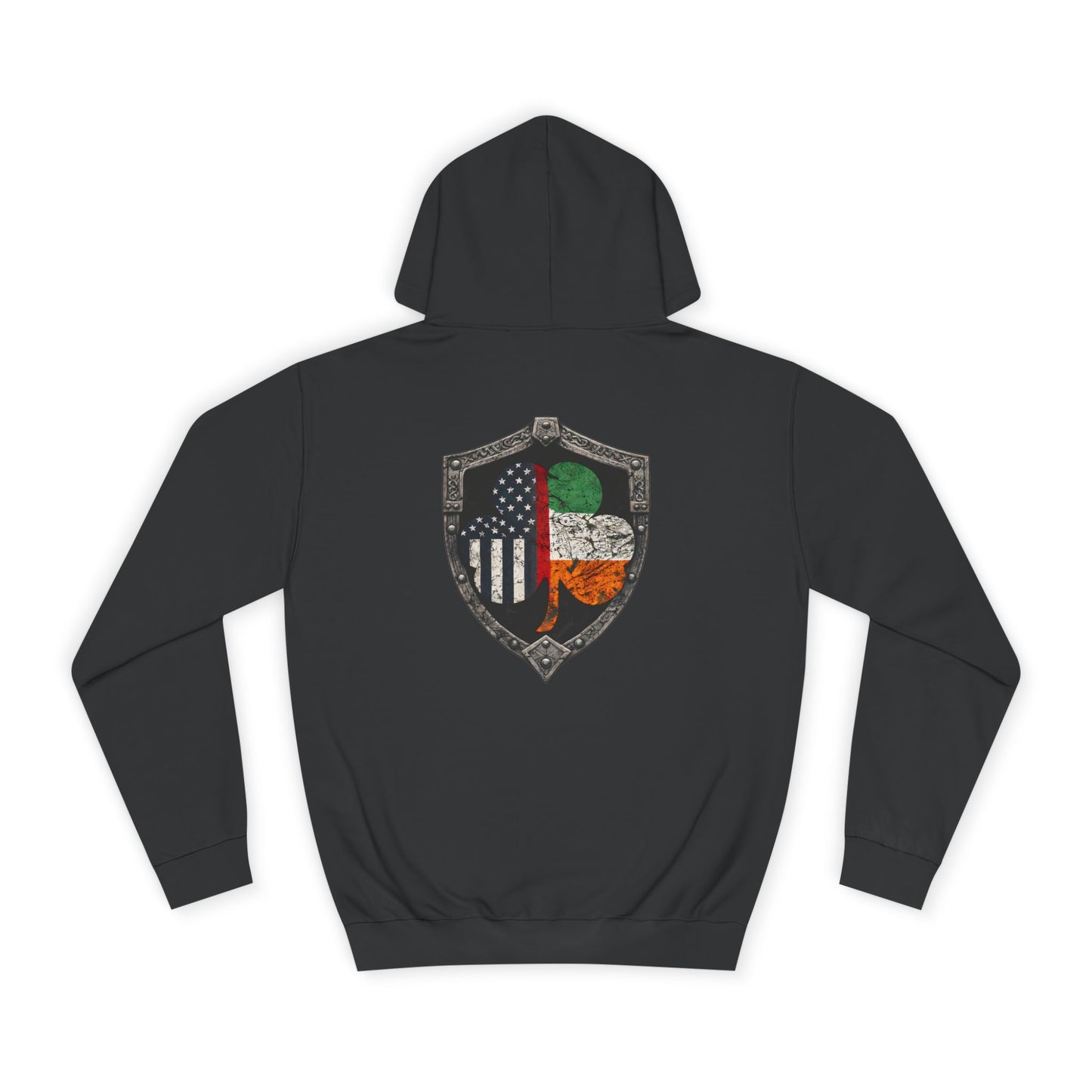 Firefighter Irish American Shield Hoodie