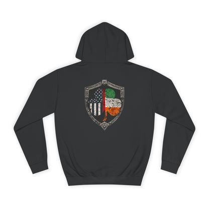 Firefighter Irish American Shield Hoodie