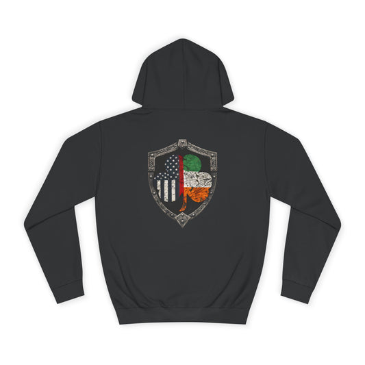 Firefighter Irish American Shield Hoodie
