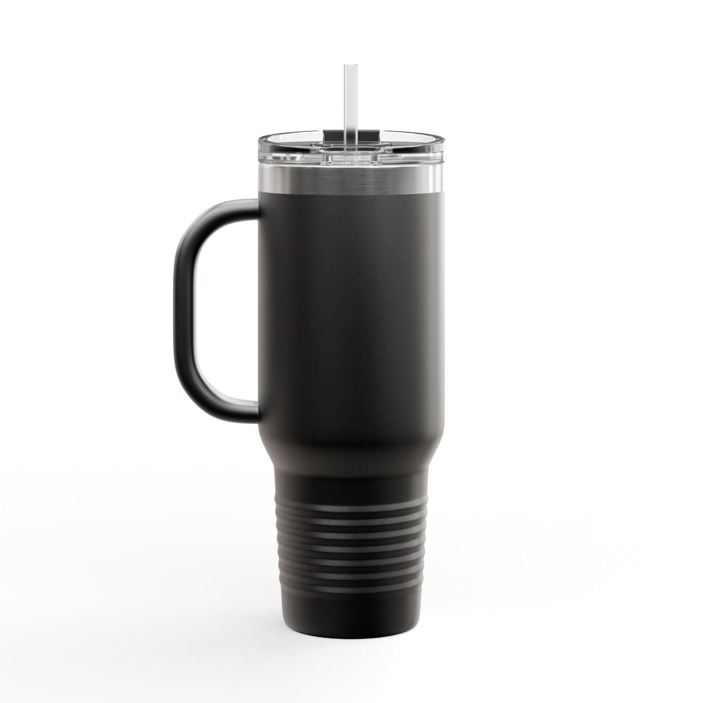 40oz Insulated Travel Mug — Retro 'Bro Revival' Logo Stainless Tumbler with Handle