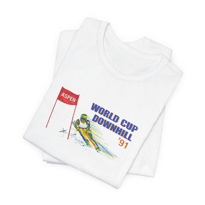 World Cup Downhill '91 Ski T-Shirt