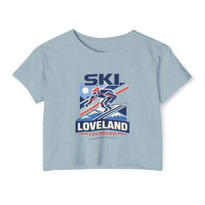 Ski Loveland Colorado Crop Top