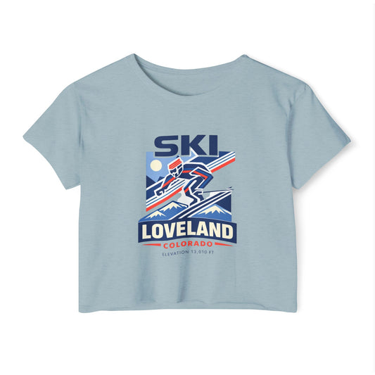Ski Loveland Colorado Crop Top