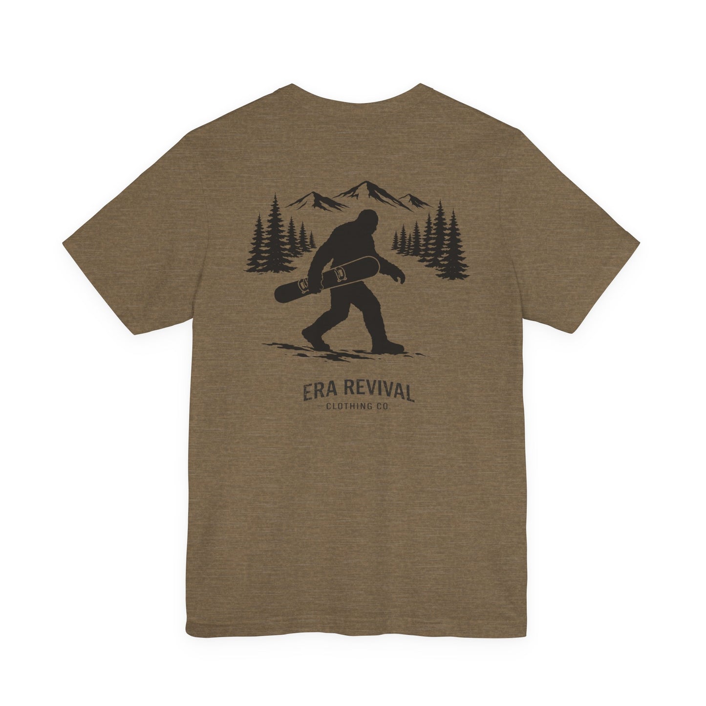 Sasquatch Snowboarder Graphic Tee