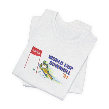 World Cup Downhill '91 Ski T-Shirt