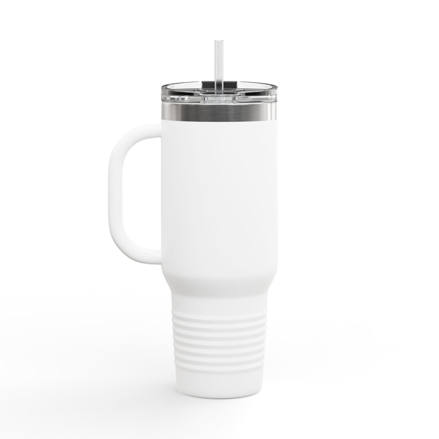 40oz Insulated Travel Mug — Retro 'Bro Revival' Logo Stainless Tumbler with Handle