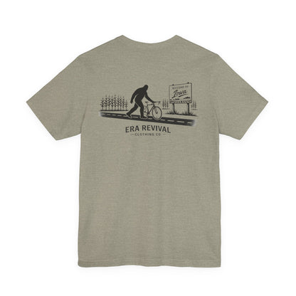 Sasquatch Cyclist Graphic Tee