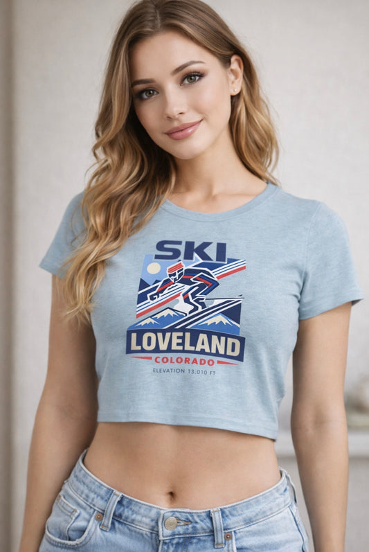 Ski Loveland Colorado Crop Top