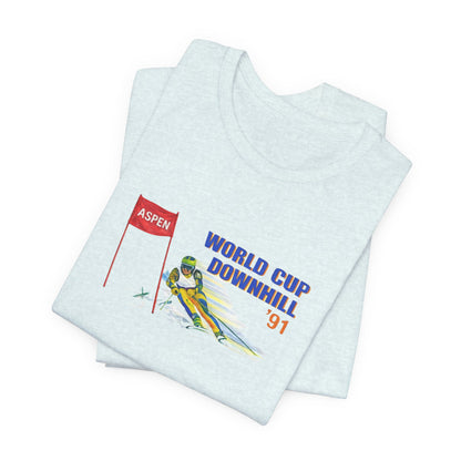 World Cup Downhill '91 Ski T-Shirt