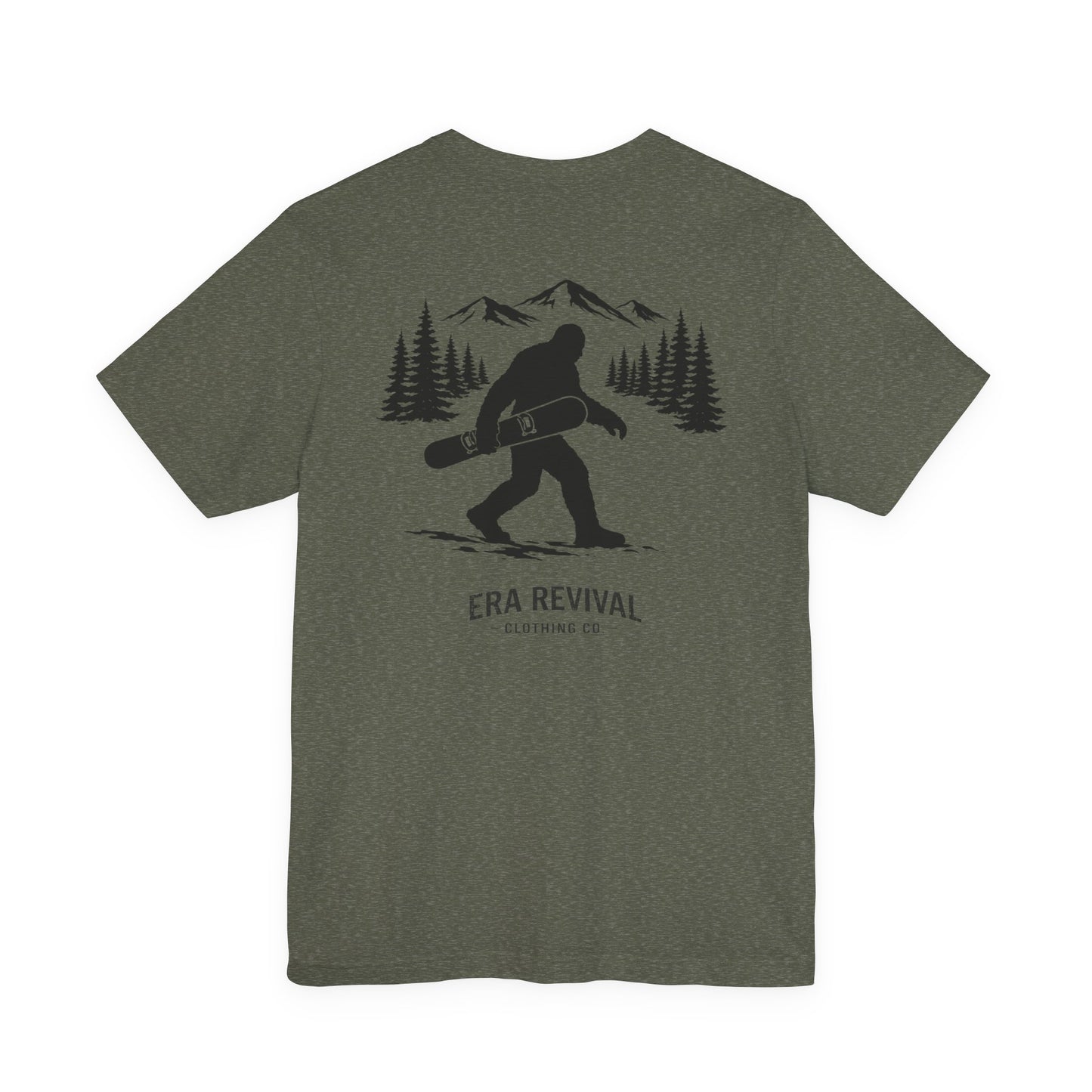 Sasquatch Snowboarder Graphic Tee