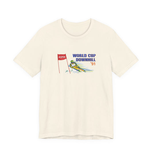 World Cup Downhill '91 Ski T-Shirt