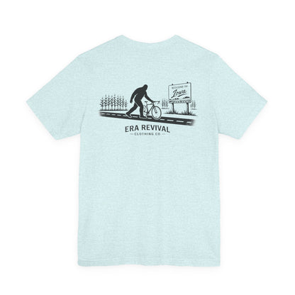 Sasquatch Cyclist Graphic Tee