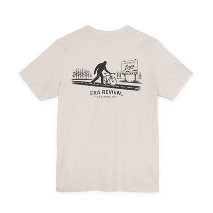 Sasquatch Cyclist Graphic Tee