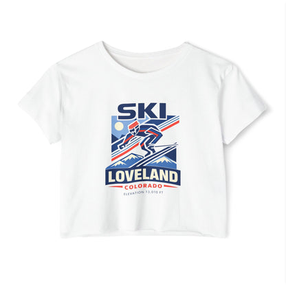 Ski Loveland Colorado Crop Top