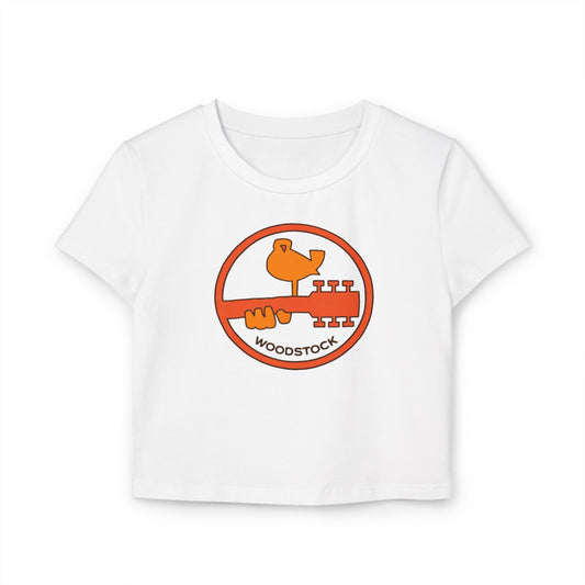 Woodstock Retro Crop Tee