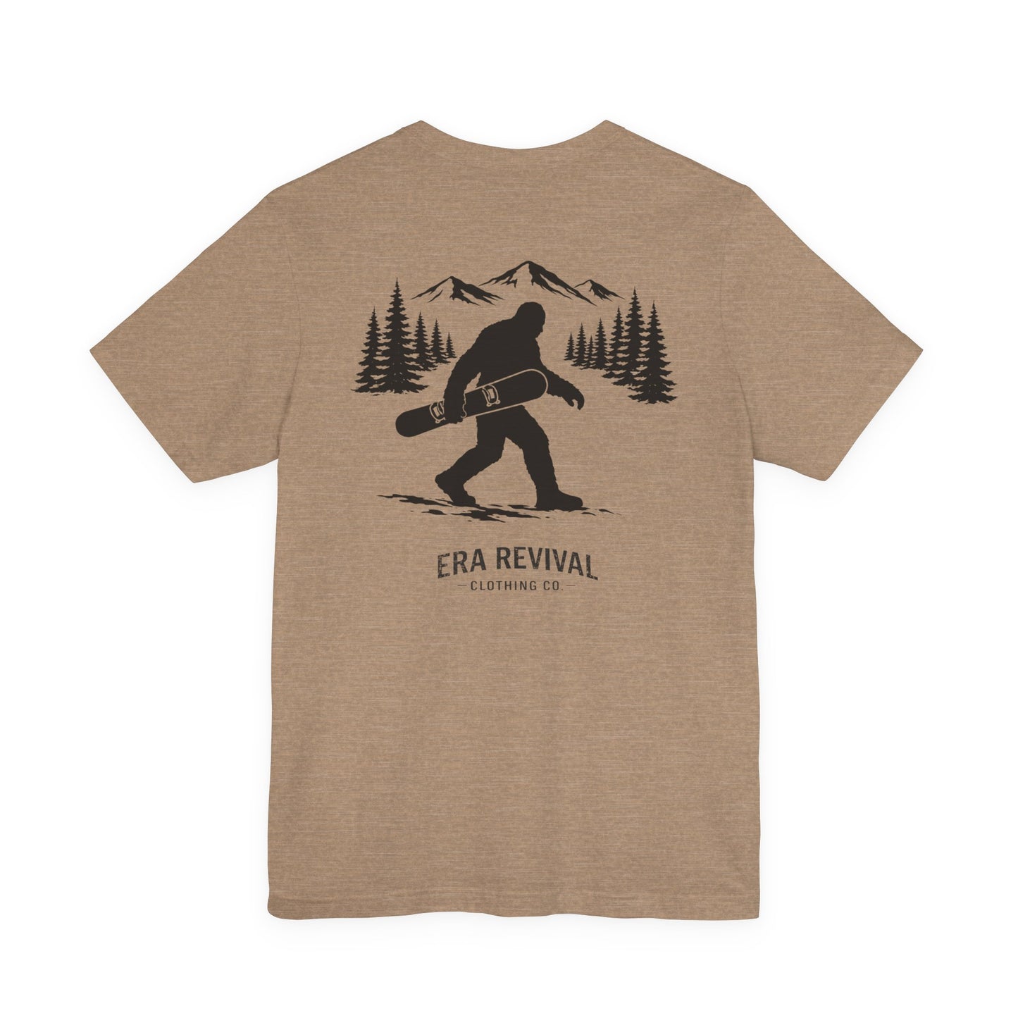 Sasquatch Snowboarder Graphic Tee