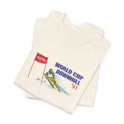 World Cup Downhill '91 Ski T-Shirt